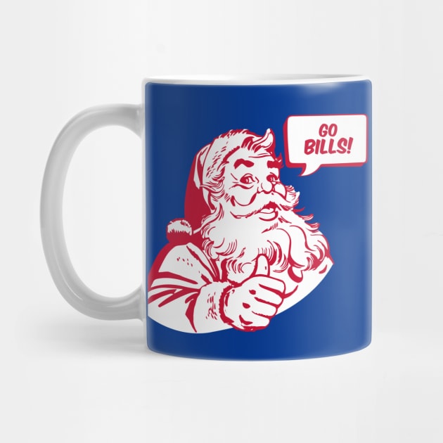 Retro Santa Claus Go Bills by mia_me